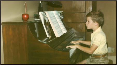 Nathan at the piano, age about 9