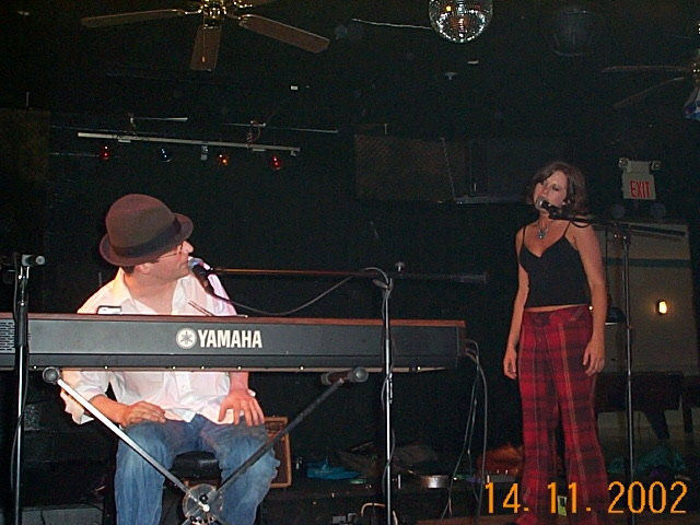 Nathan performing with Jessica